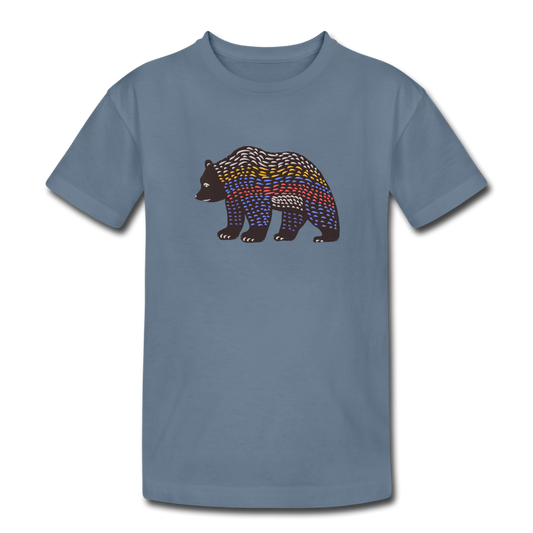Kinder Heavy Cotton T-Shirt - Bunter Grizzly - Hinter dem Mond