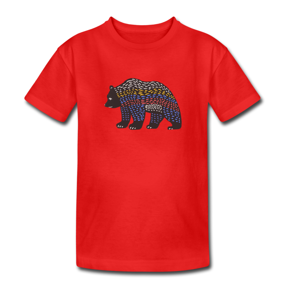 Kinder Heavy Cotton T-Shirt - Bunter Grizzly - Hinter dem Mond