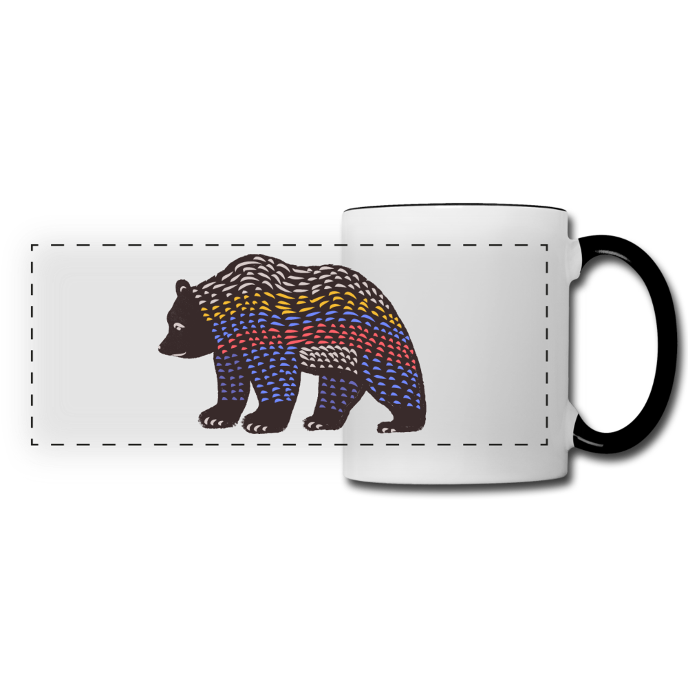 Panoramatasse "Bunter Grizzly" - Hinter dem Mond