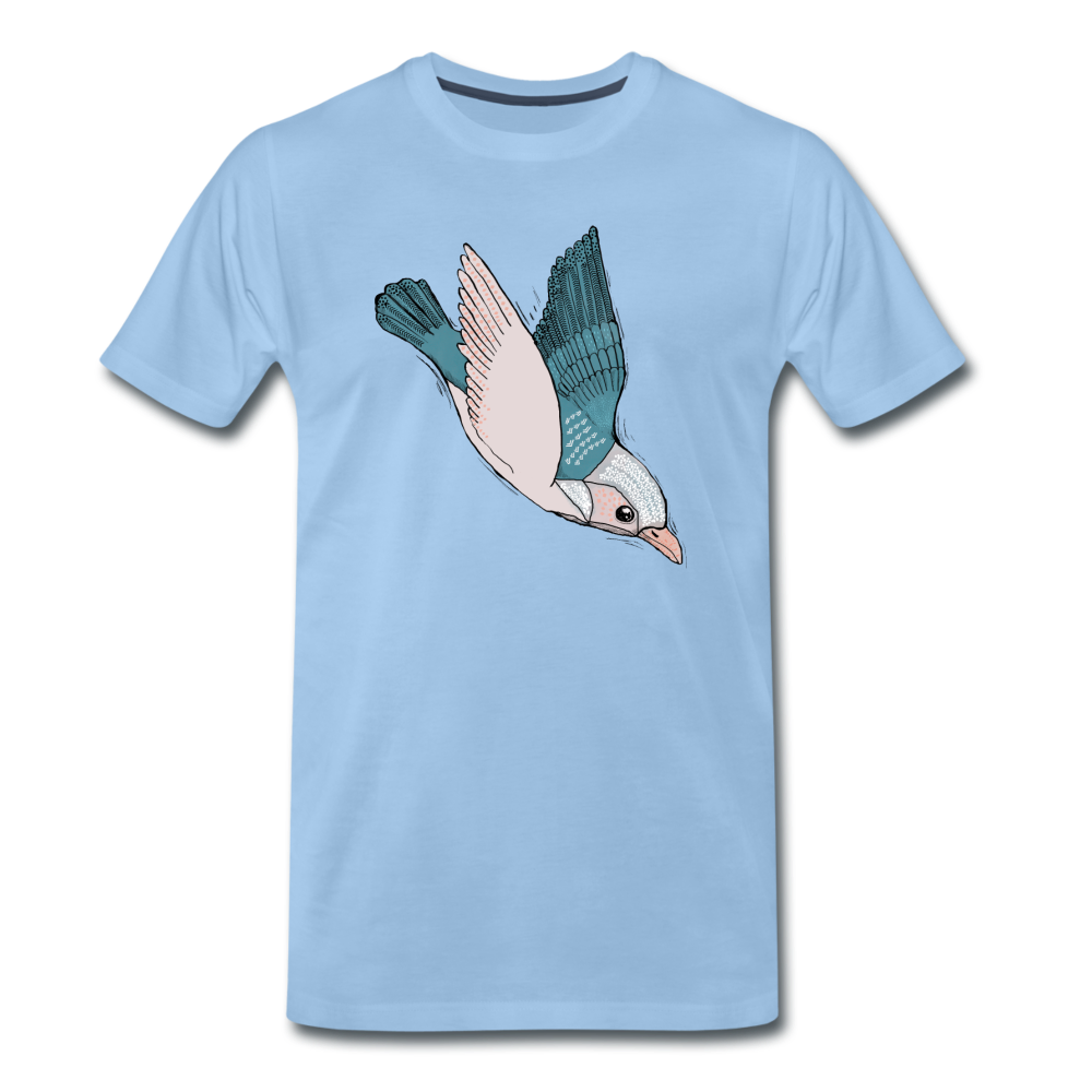 Männer Premium T-Shirt "Vogel im Sturzflug" - Hinter dem Mond