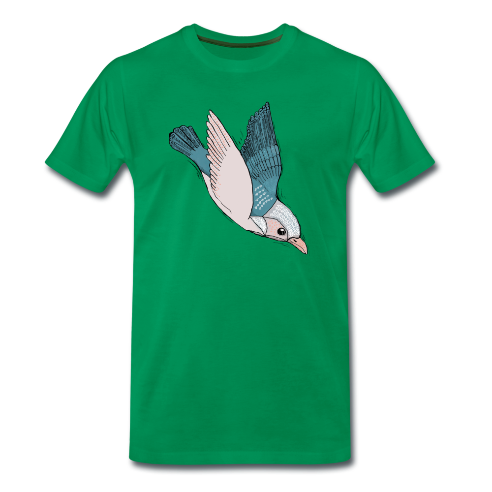 Männer Premium T-Shirt "Vogel im Sturzflug" - Hinter dem Mond