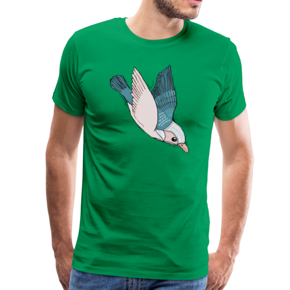 Männer Premium T-Shirt "Vogel im Sturzflug" - Hinter dem Mond