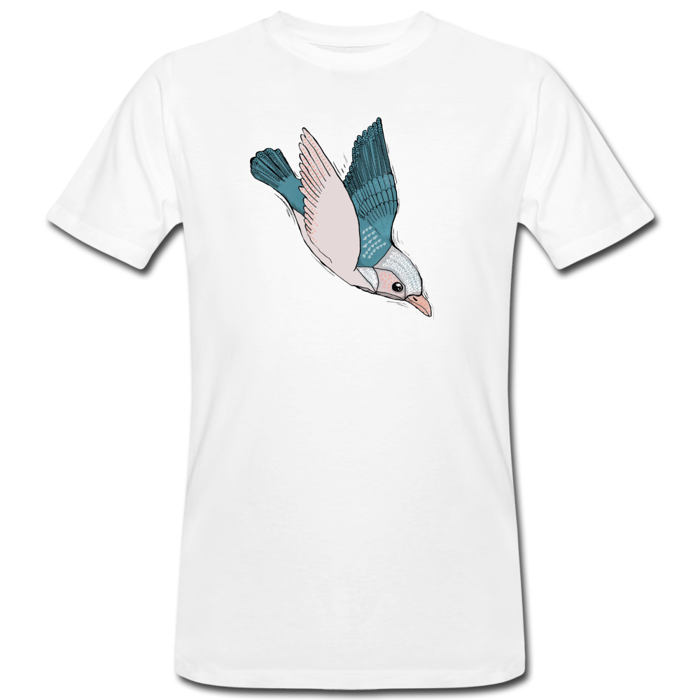 Männer Bio-T-Shirt - "Vogel im Sturzflug" - Hinter dem Mond