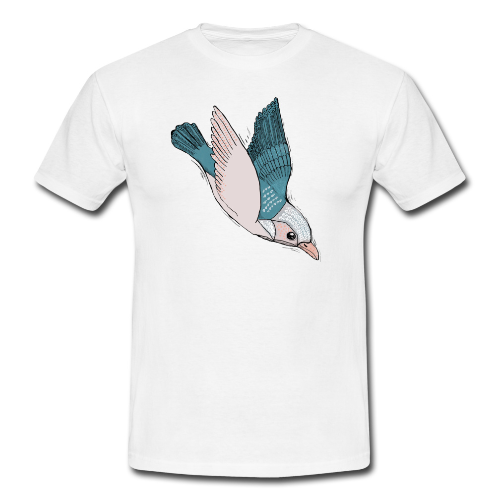 Männer T-Shirt - "Vogel im Sturzflug" - Hinter dem Mond