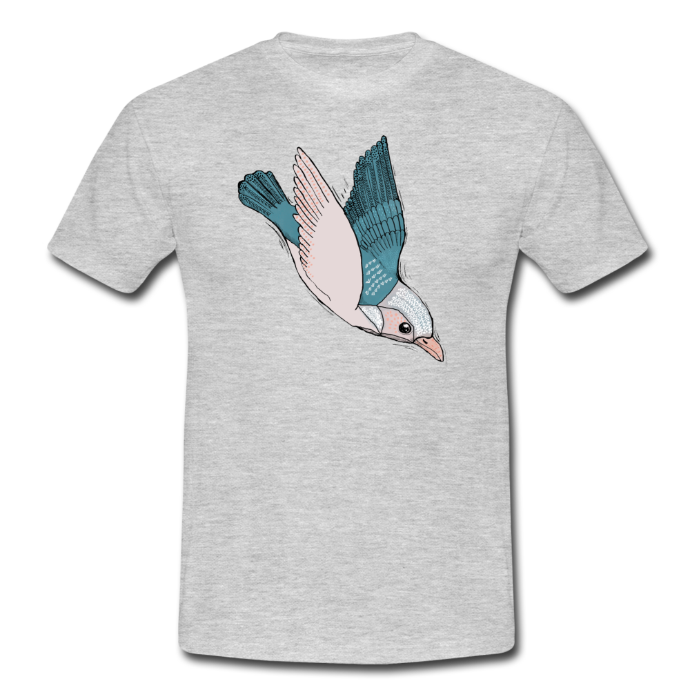 Männer T-Shirt - "Vogel im Sturzflug" - Hinter dem Mond