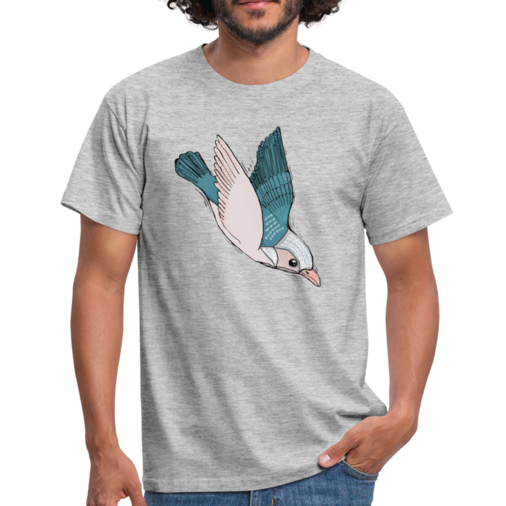Männer T-Shirt - "Vogel im Sturzflug" - Hinter dem Mond