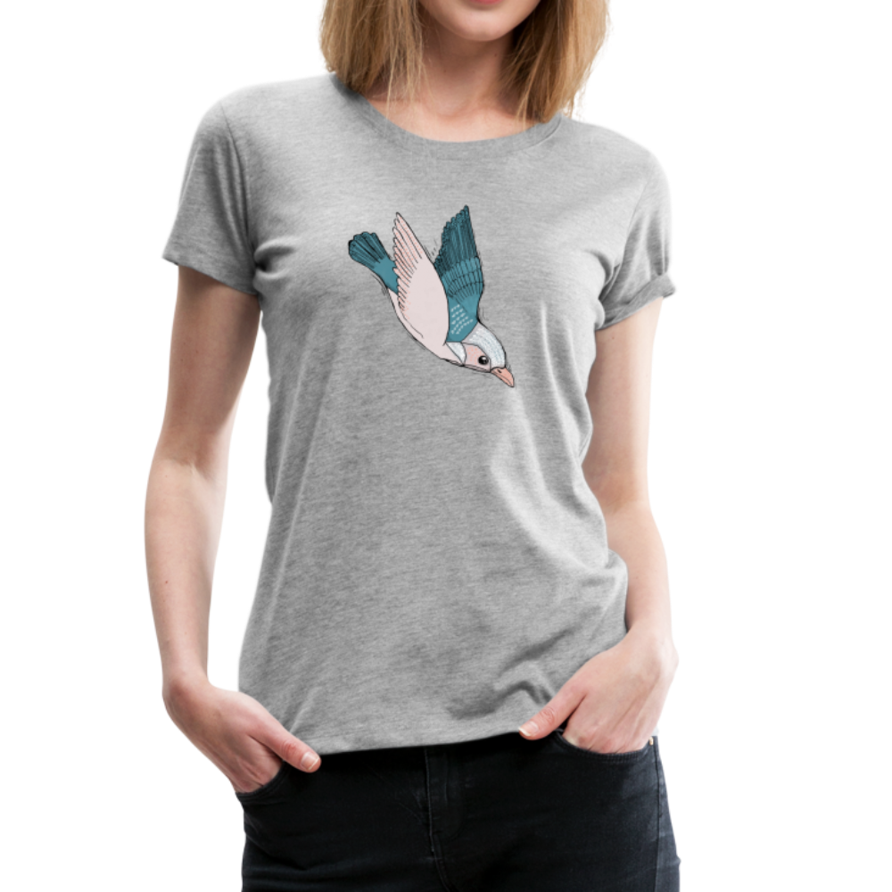 Frauen Premium T-Shirt - "Vogel im Sturzflug" - Hinter dem Mond