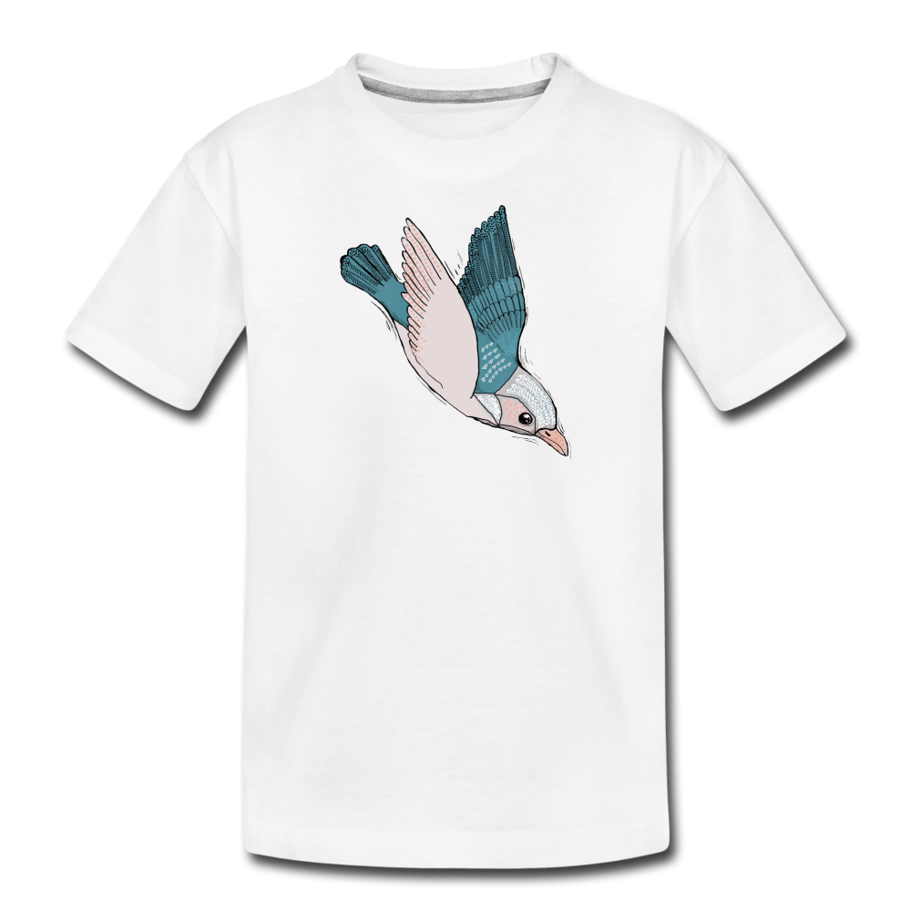 Kinder Premium Bio T-Shirt - "Vogel im Sturzflug" - Hinter dem Mond