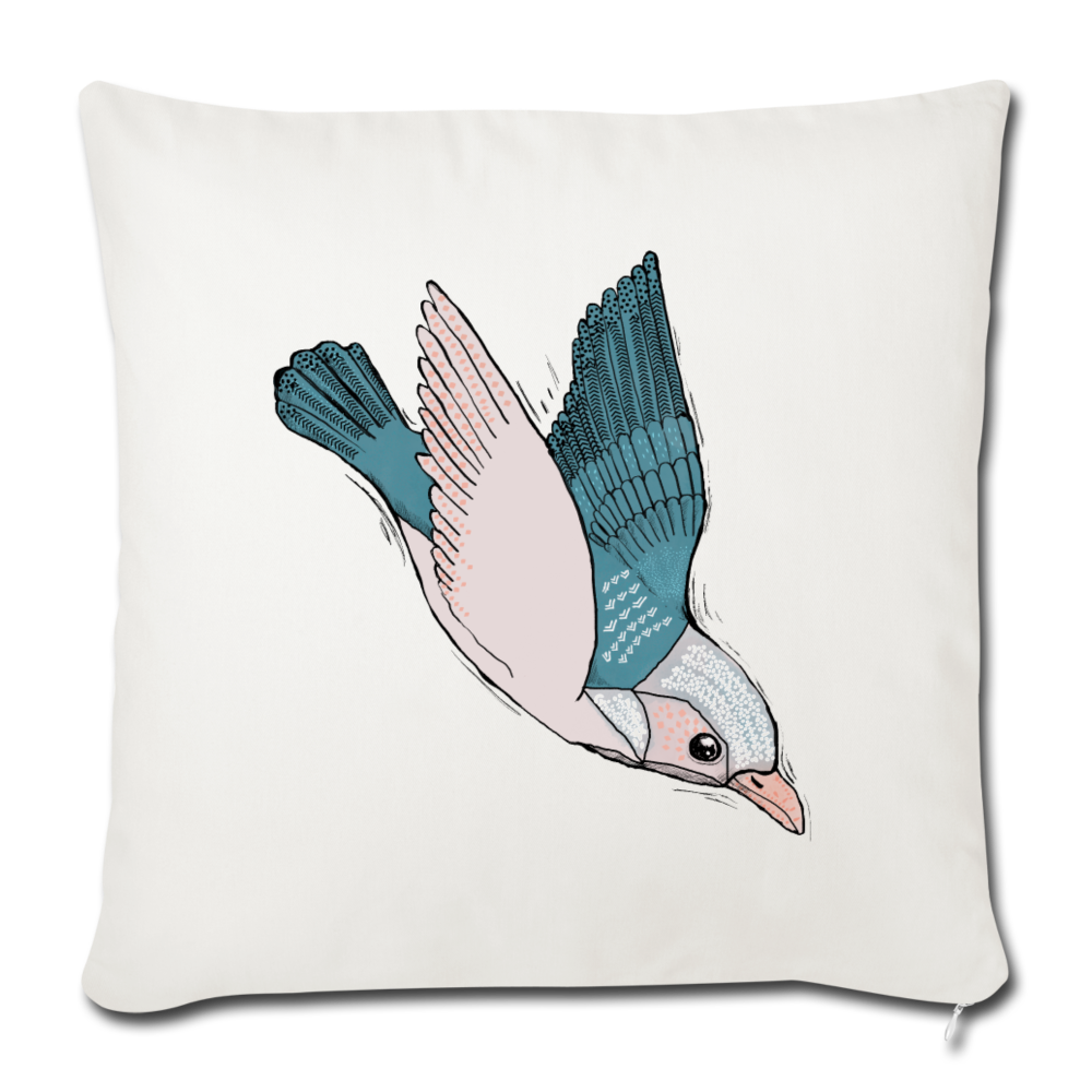 Sofakissen mit Füllung 44 x 44 cm - "Vogel im Sturzflug" - Hinter dem Mond