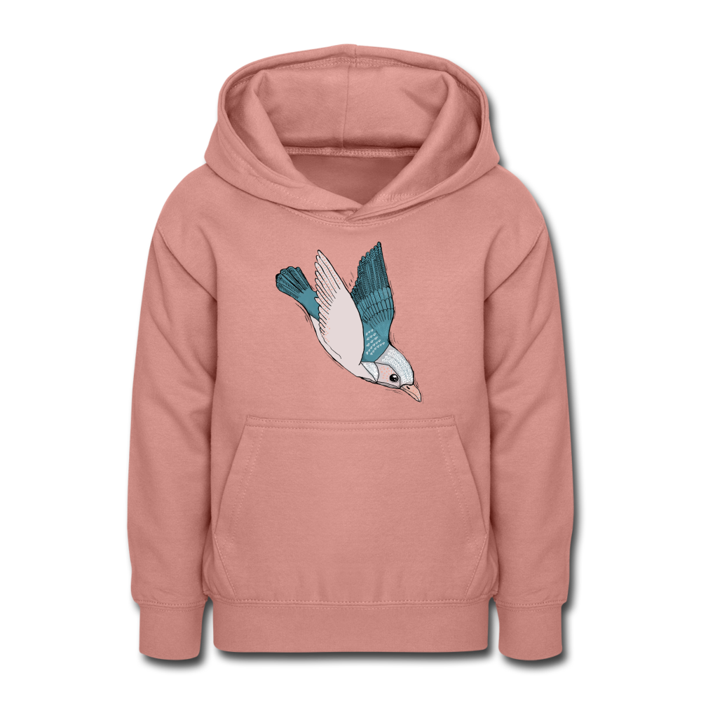 Teenager Hoodie - "Vogel im Sturzflug" - Hinter dem Mond