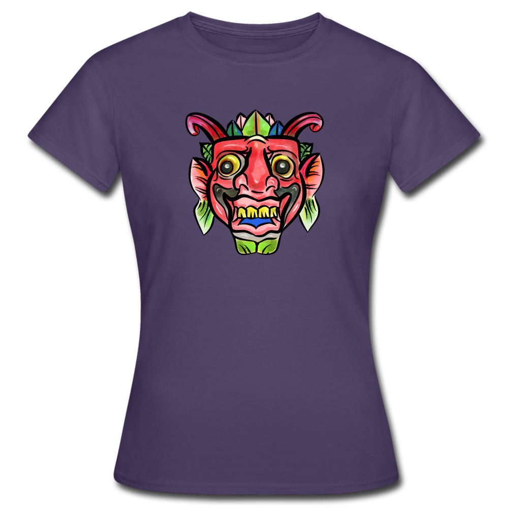 Frauen T-Shirt "Bunte Maske" - Hinter dem Mond