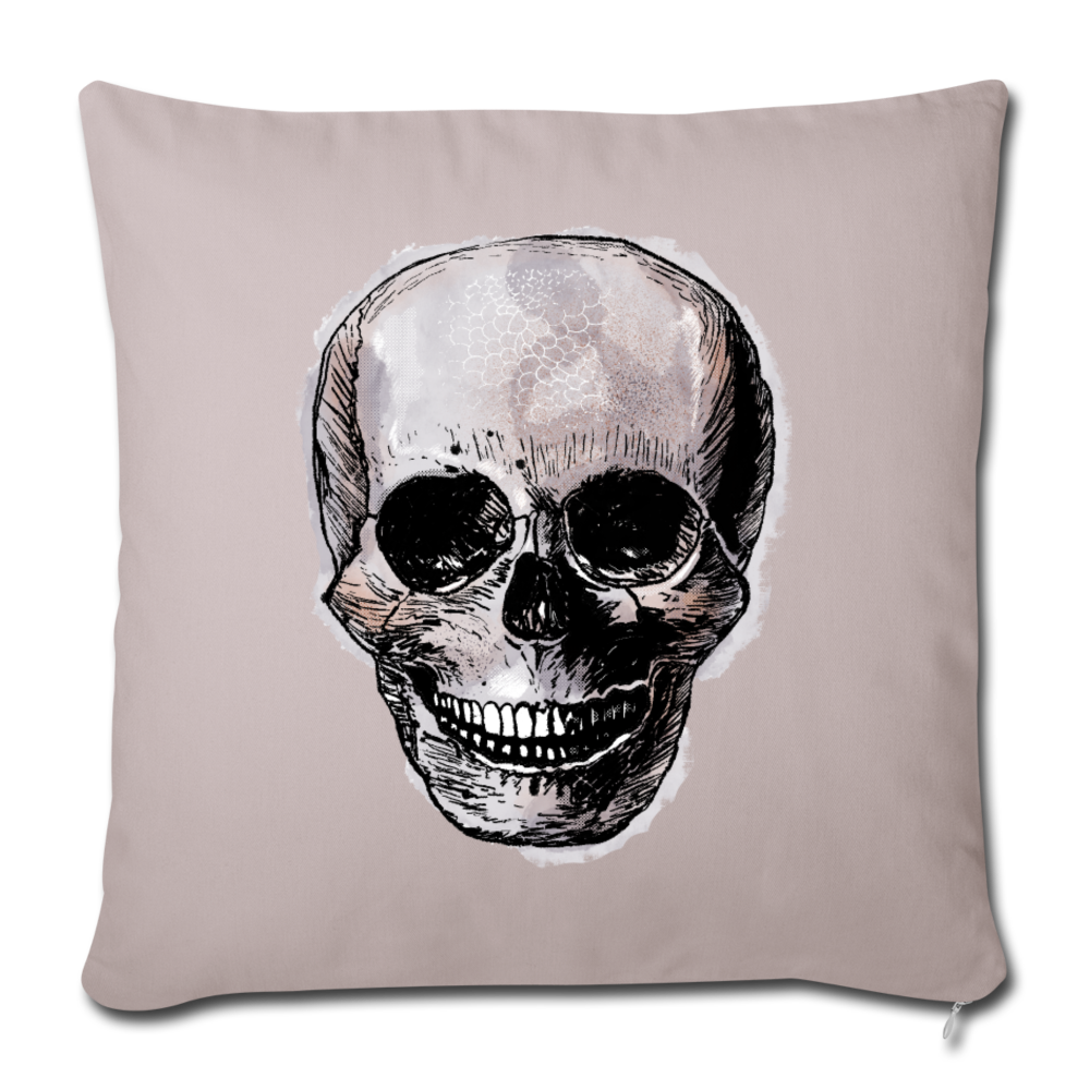 Sofakissenbezug 44 x 44 cm - "Totenkopf in Tinte" - Hinter dem Mond