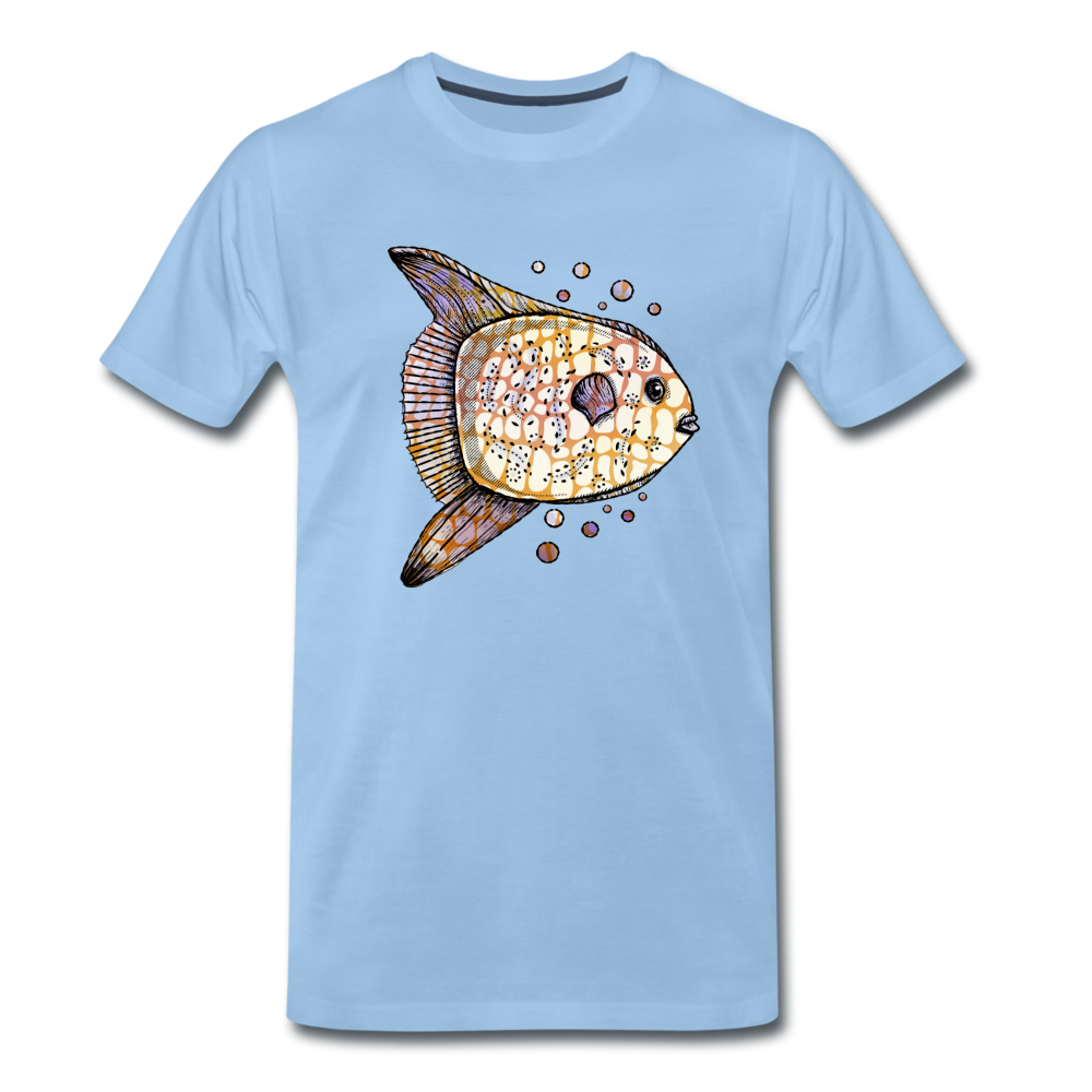 Männer Premium T-Shirt "Fantastischer Mondfisch" - Sky