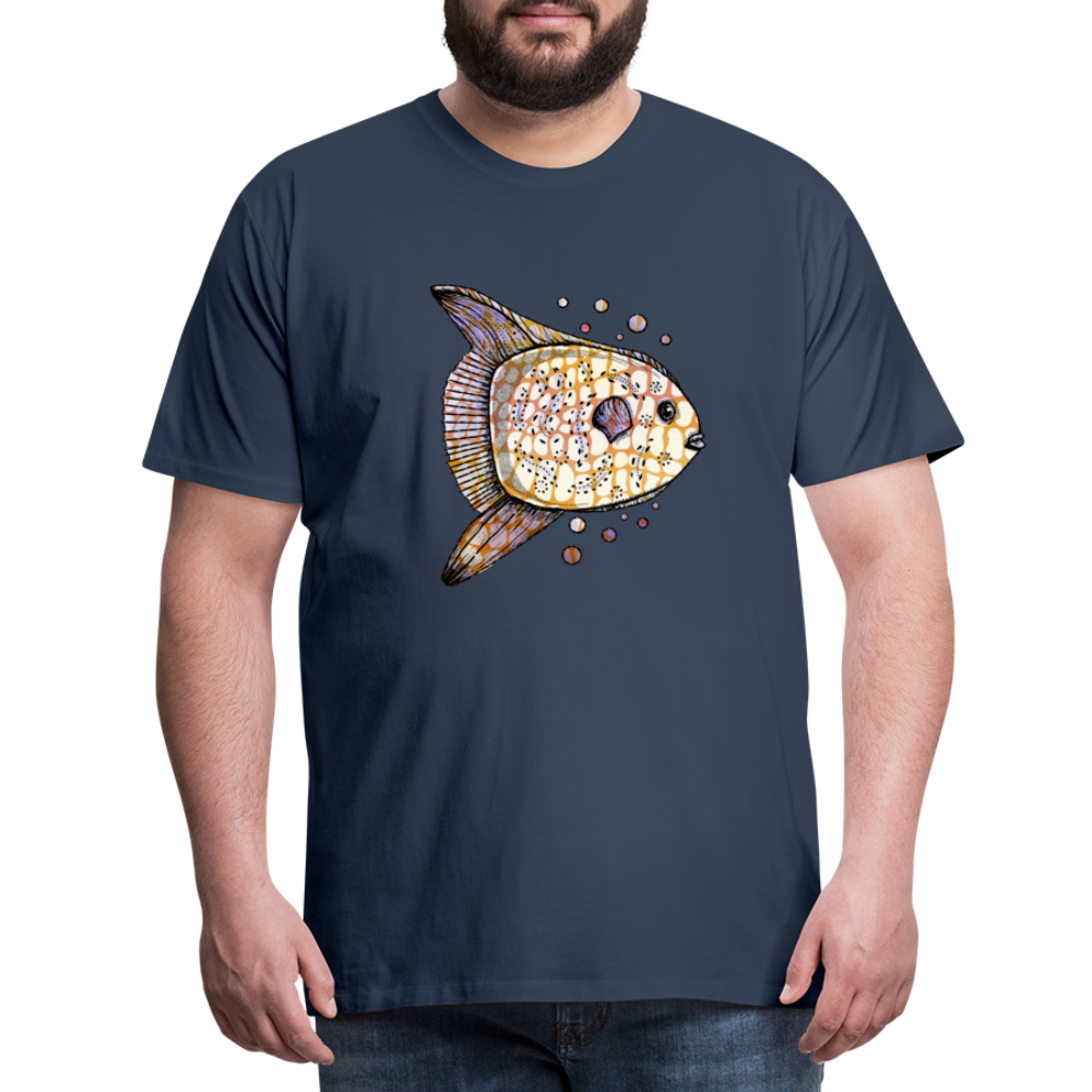 Männer Premium T-Shirt "Fantastischer Mondfisch" - Navy