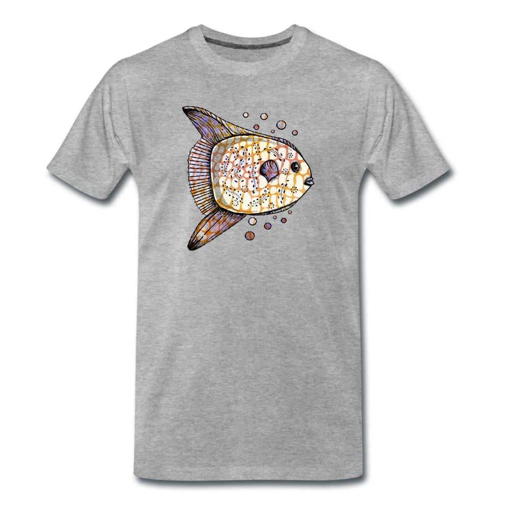 Männer Premium Bio T-Shirt - "Fantastischer Mondfisch" - Hinter dem Mond