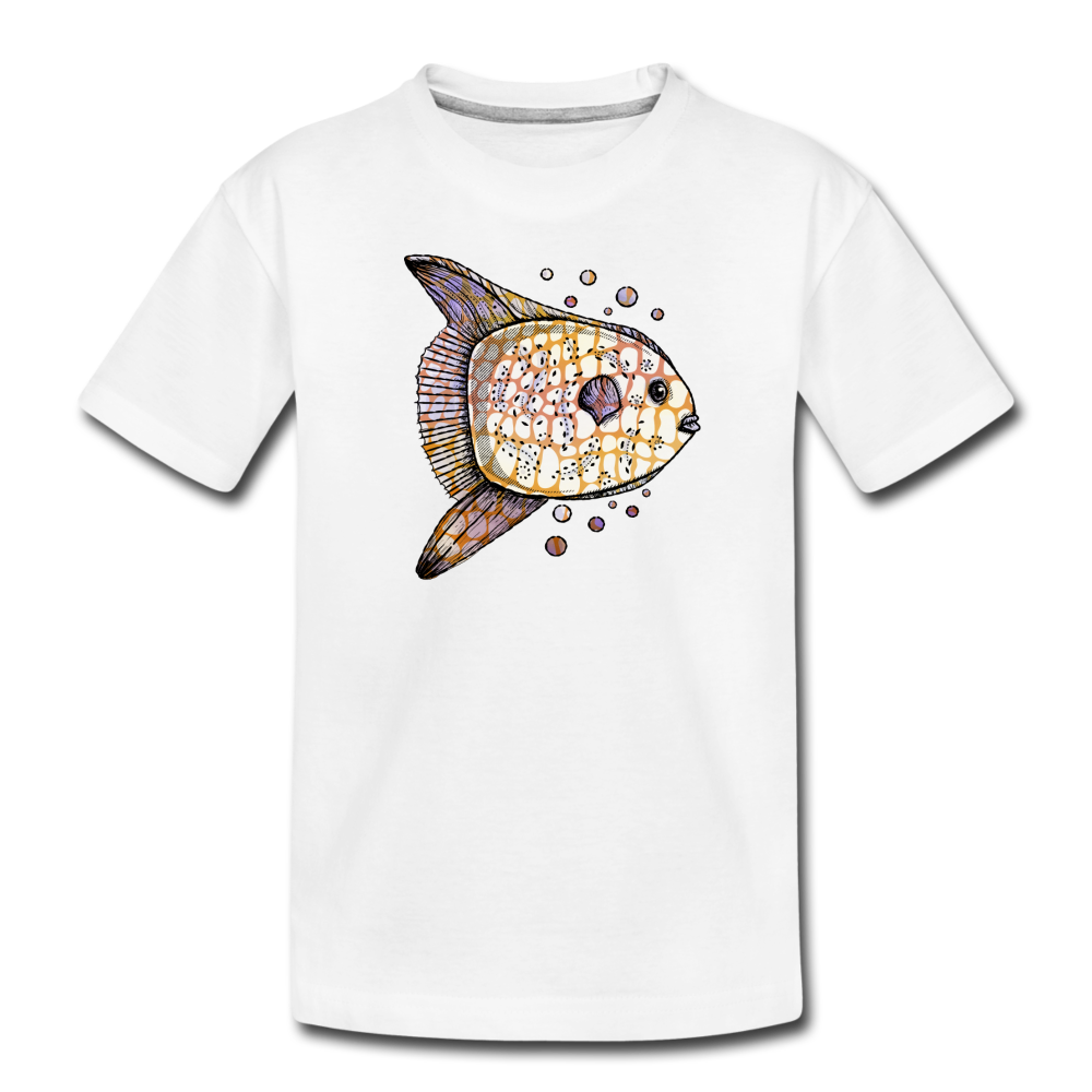 Teenager Premium T-Shirt - "Fantastischer Mondfisch" - Hinter dem Mond