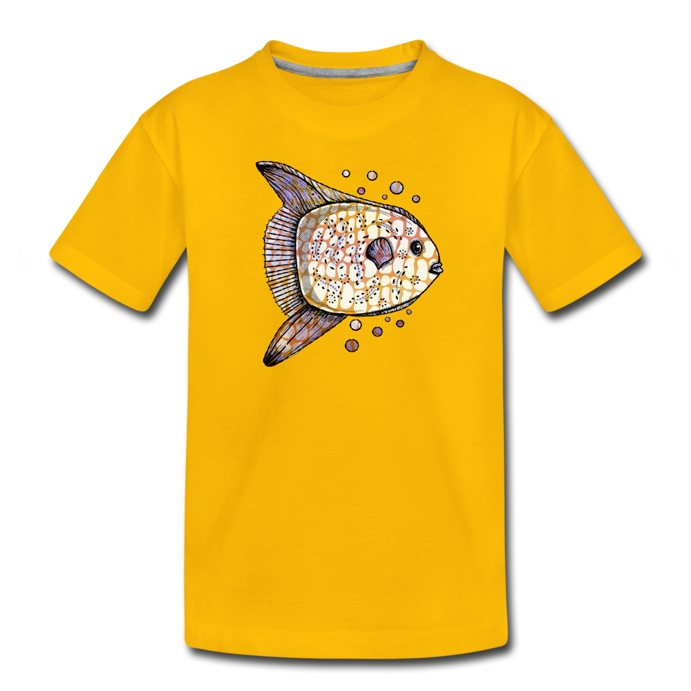 Teenager Premium T-Shirt - "Fantastischer Mondfisch" - Hinter dem Mond