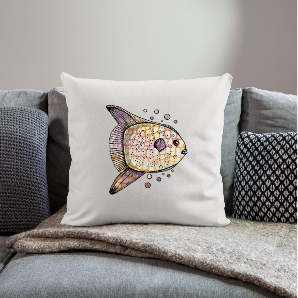 Sofakissenbezug 44 x 44 cm - "Fantastischer Mondfisch" - Hinter dem Mond