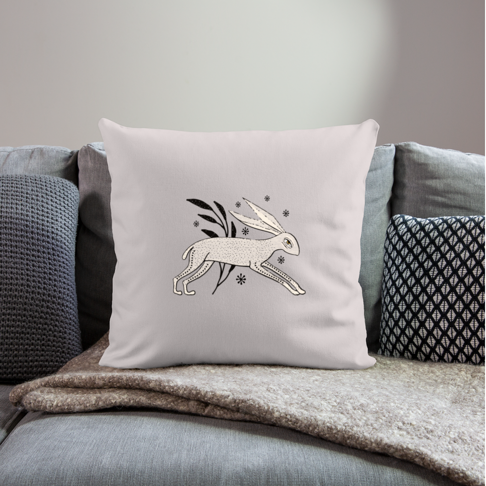 Sofakissenbezug 44 x 44 cm - "Winterhase" - Hinter dem Mond