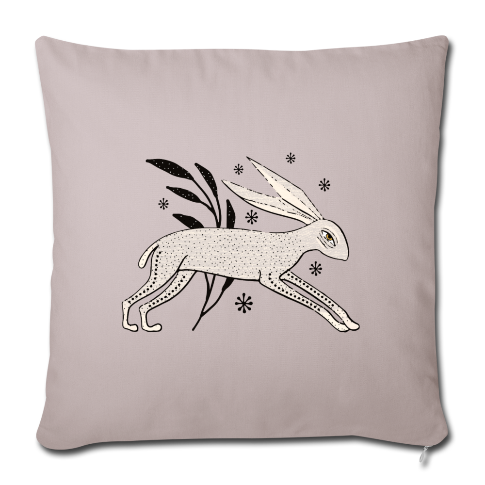 Sofakissenbezug 44 x 44 cm - "Winterhase" - Hinter dem Mond