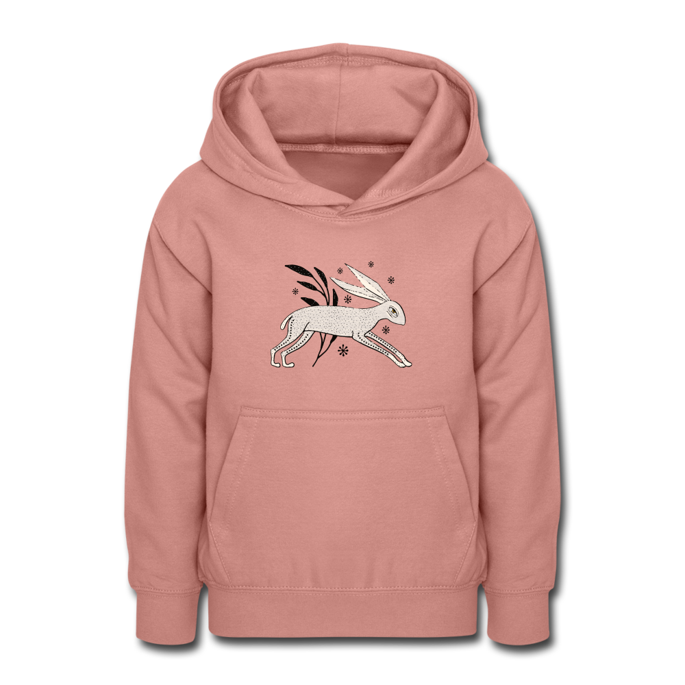 Teenager Hoodie "Winterhase" - Hinter dem Mond
