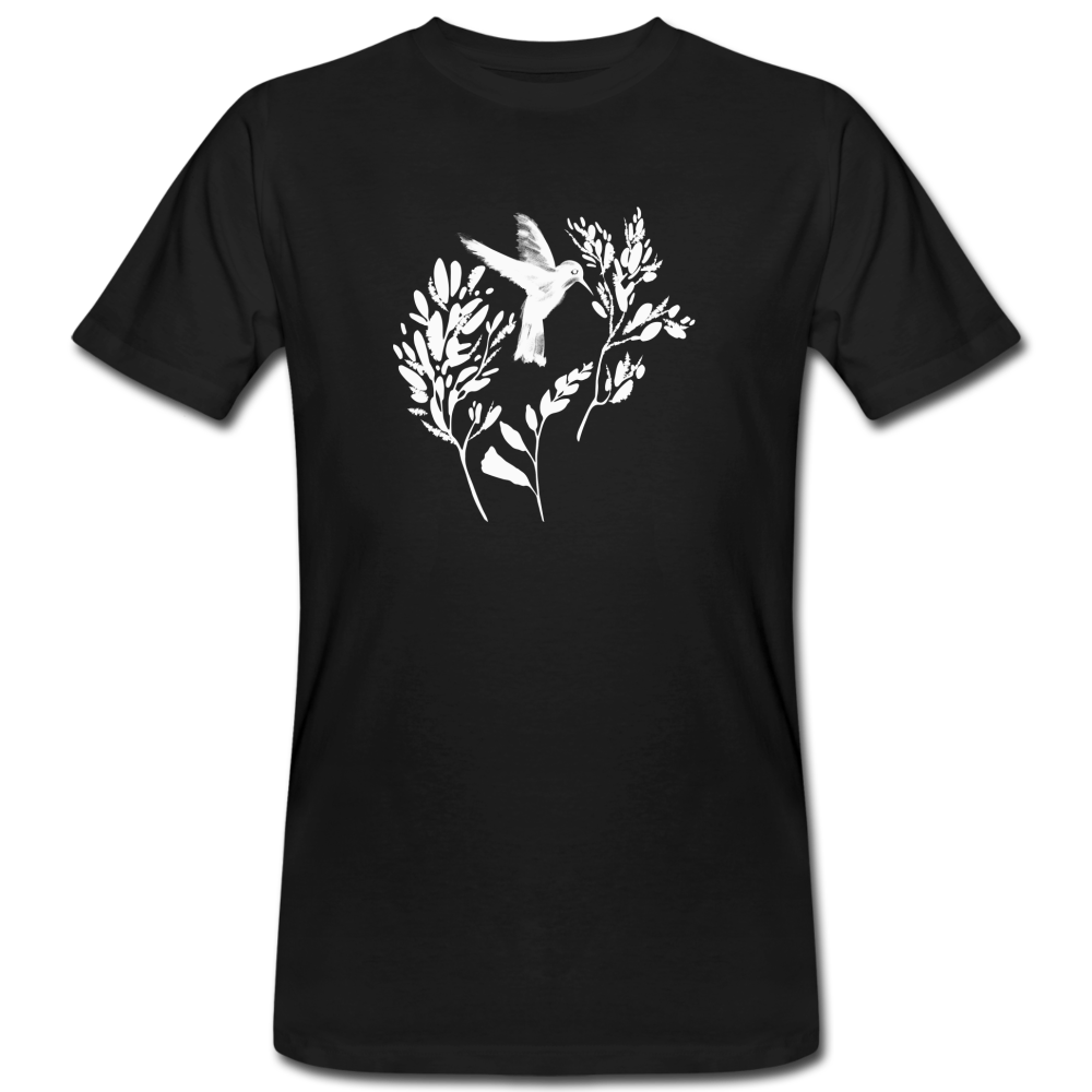 Männer Bio-T-Shirt - "Vogel Floral" - Hinter dem Mond