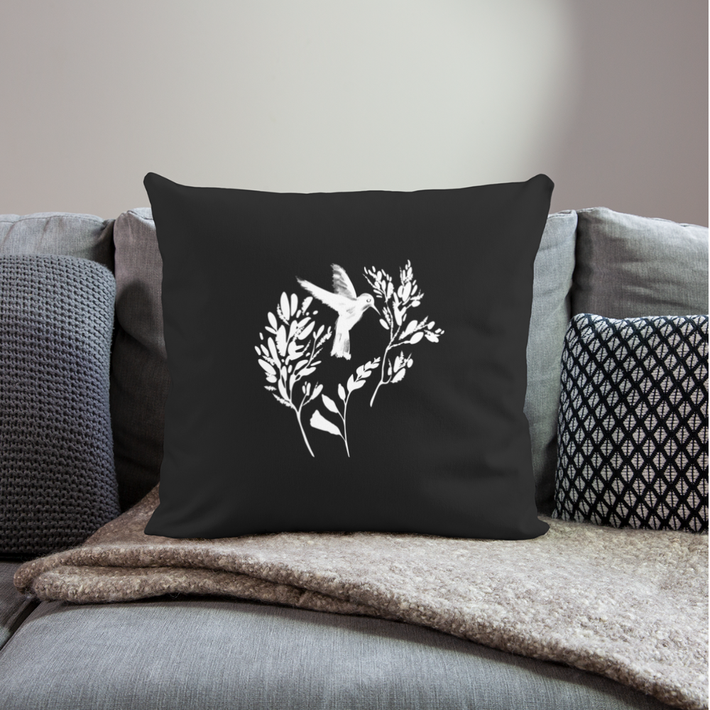 Sofakissenbezug 44 x 44 cm - "Vogel Floral" - Hinter dem Mond