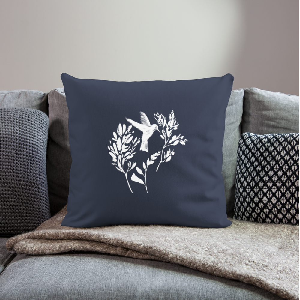 Sofakissenbezug 44 x 44 cm - "Vogel Floral" - Hinter dem Mond