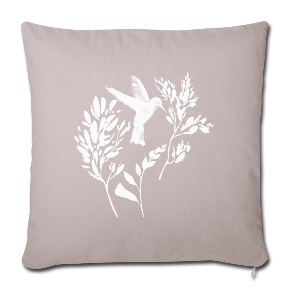 Sofakissenbezug 44 x 44 cm - "Vogel Floral" - Hinter dem Mond