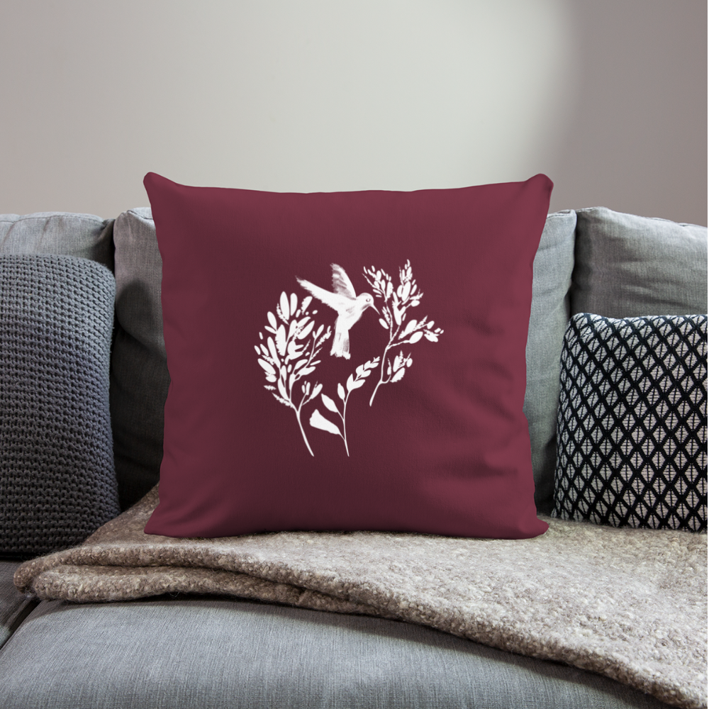 Sofakissenbezug 44 x 44 cm - "Vogel Floral" - Hinter dem Mond