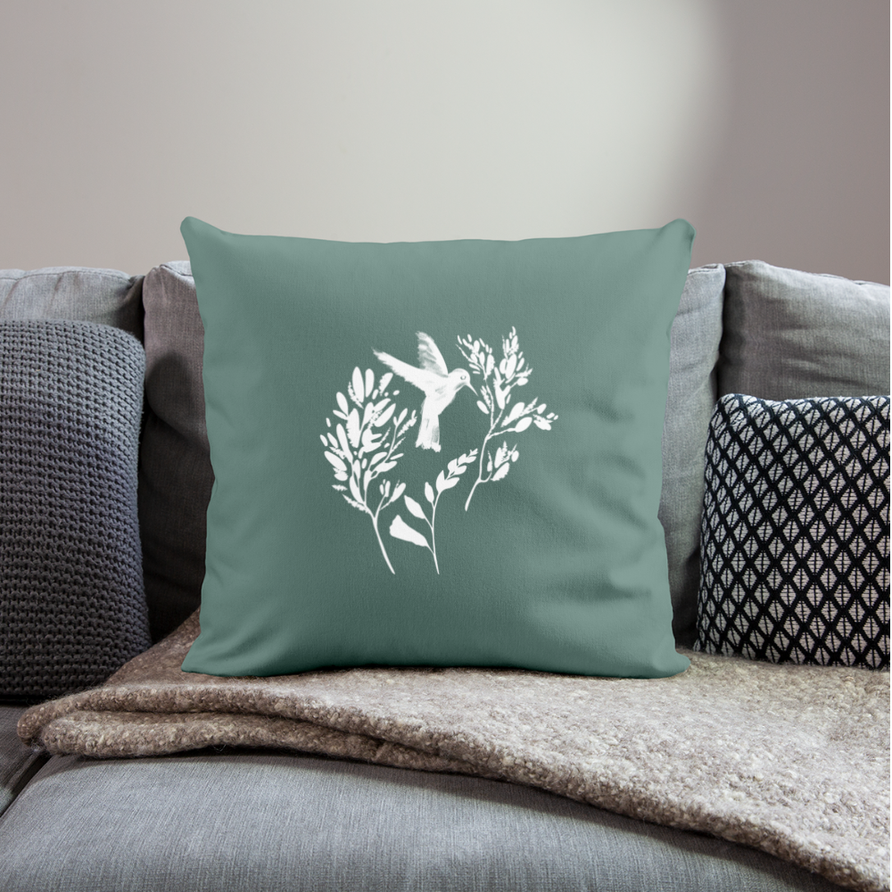 Sofakissenbezug 44 x 44 cm - "Vogel Floral" - Hinter dem Mond