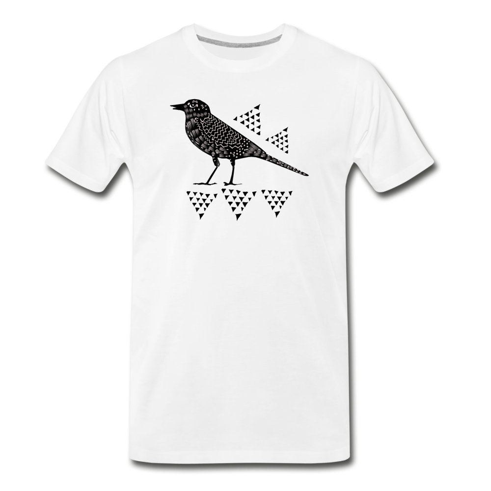 Männer Premium Bio T-Shirt "Triangel-Vogel" - Hinter dem Mond