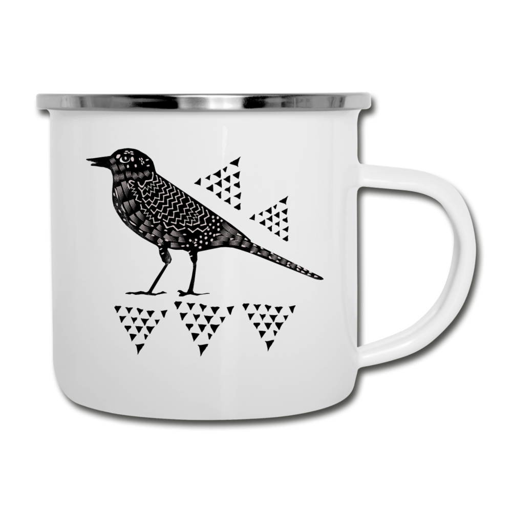 Emaille-Tasse "Triangel-Vogel" - Hinter dem Mond