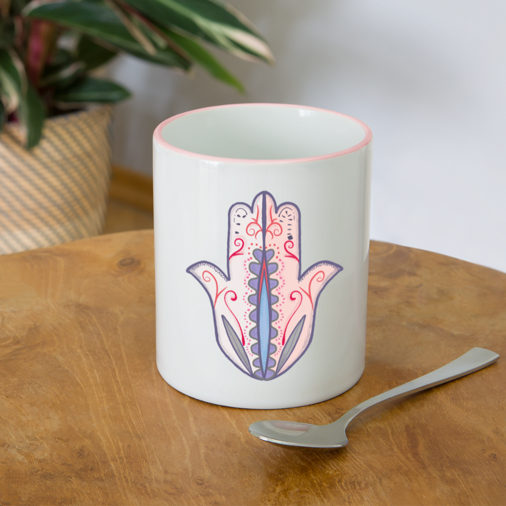 Tasse zweifarbig "Hand der Fatima" - Hinter dem Mond