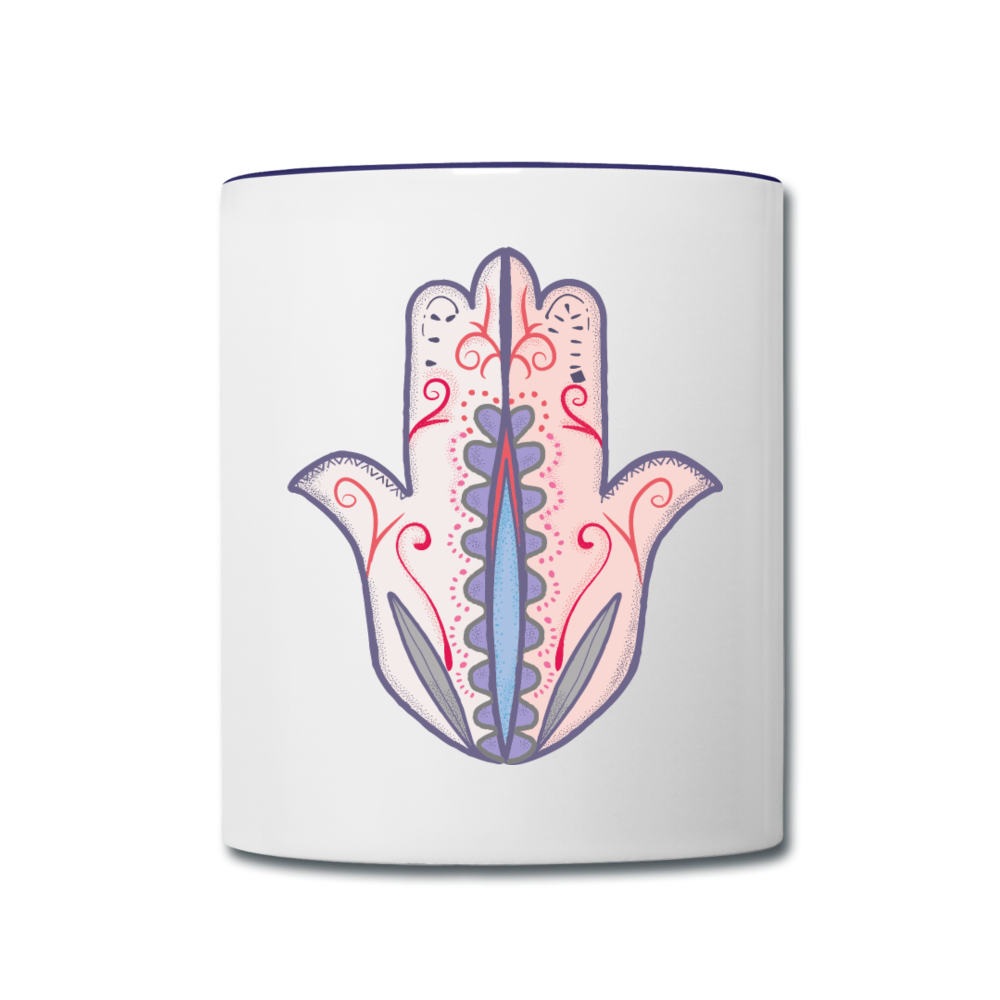 Tasse zweifarbig "Hand der Fatima" - Hinter dem Mond