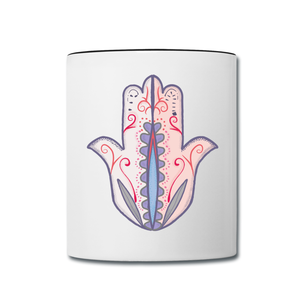 Tasse zweifarbig "Hand der Fatima" - Hinter dem Mond