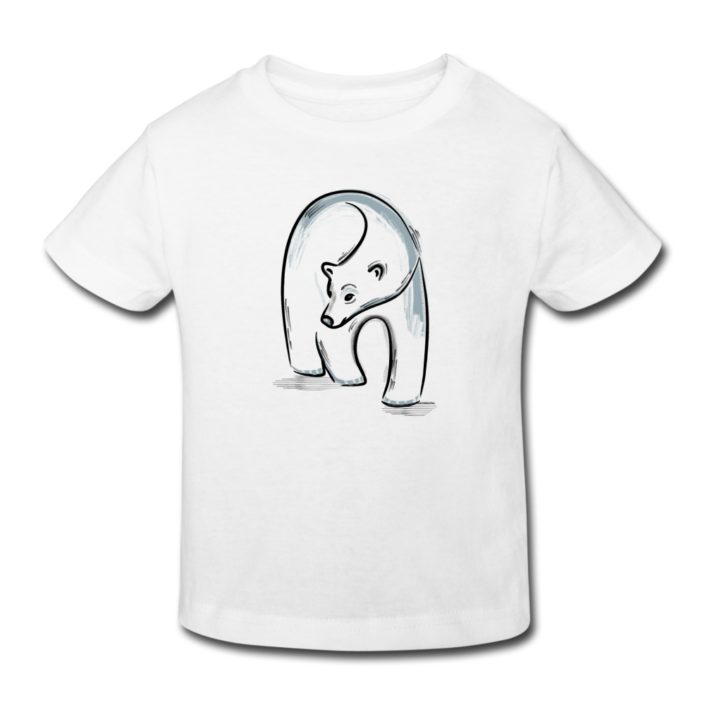 Kinder Bio-T-Shirt - "Eisbär in Tusche" - Hinter dem Mond