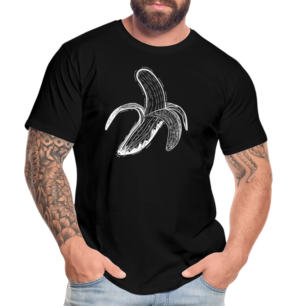Männer Premium Bio T-Shirt "Weiße Banane" - Hinter dem Mond
