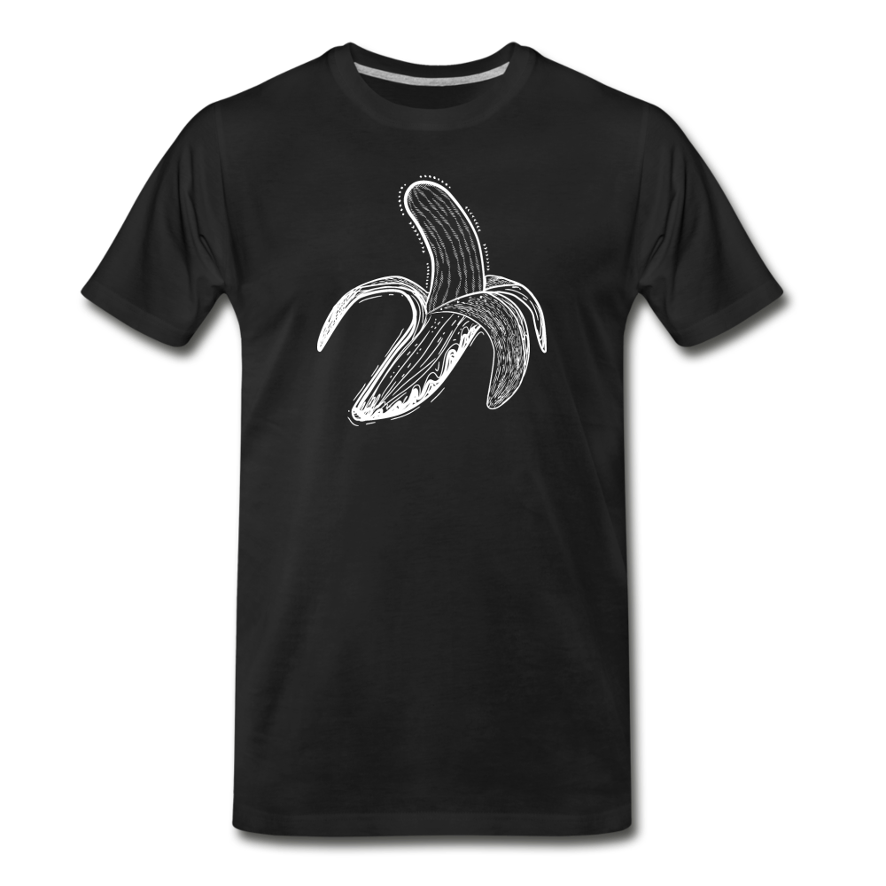 Männer Premium Bio T-Shirt "Weiße Banane" - Hinter dem Mond