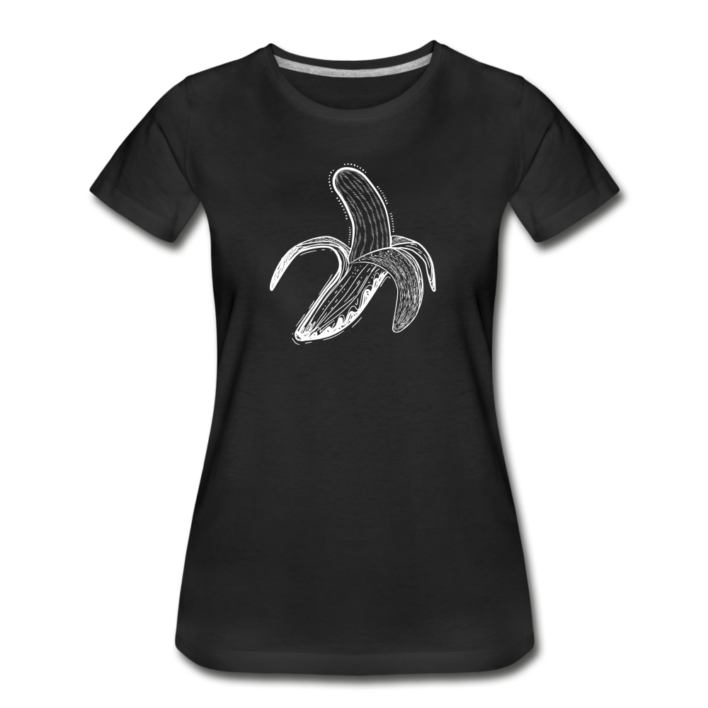Frauen Premium Bio T-Shirt - "Weiße Banane" - Hinter dem Mond
