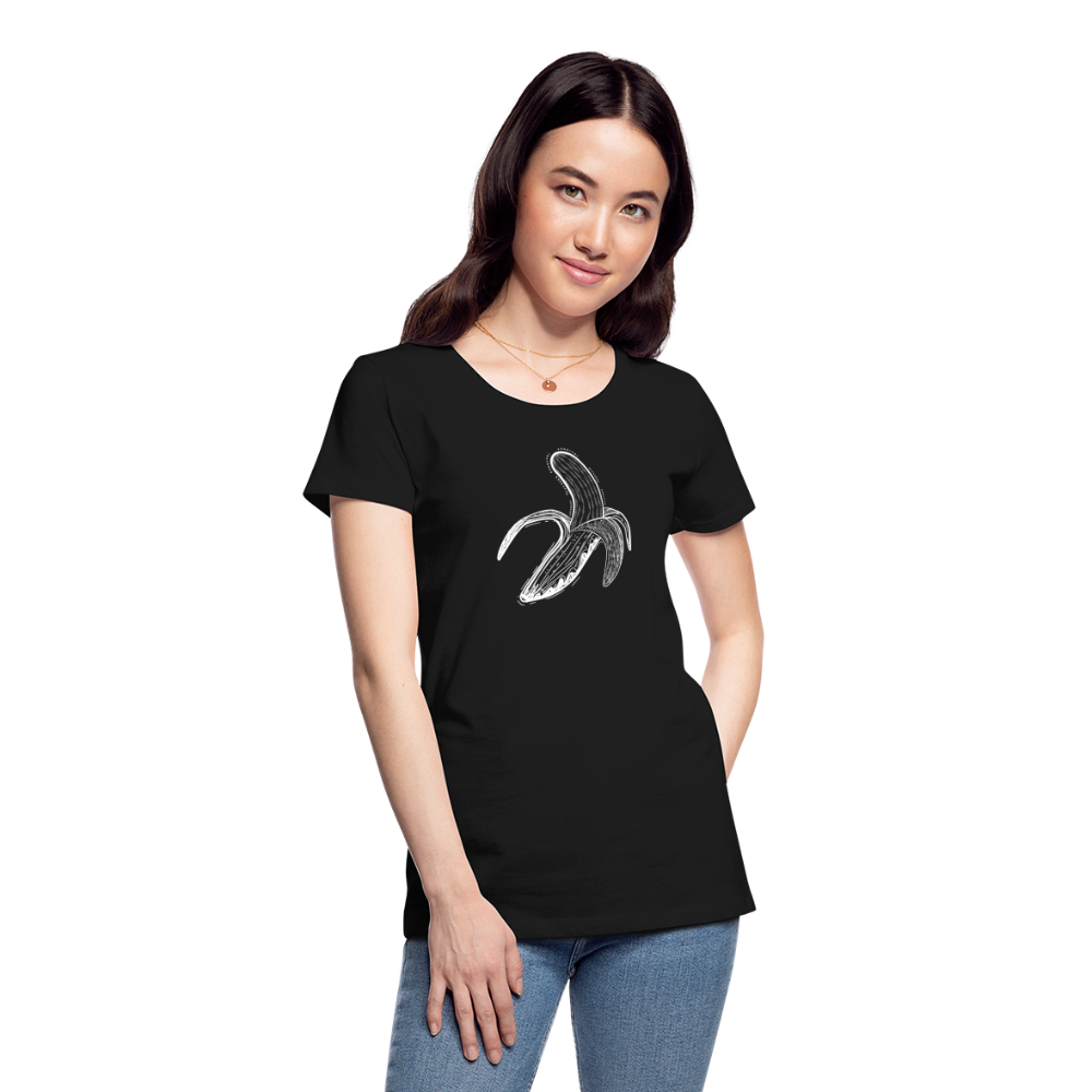 Frauen Premium Bio T-Shirt - "Weiße Banane" - Hinter dem Mond