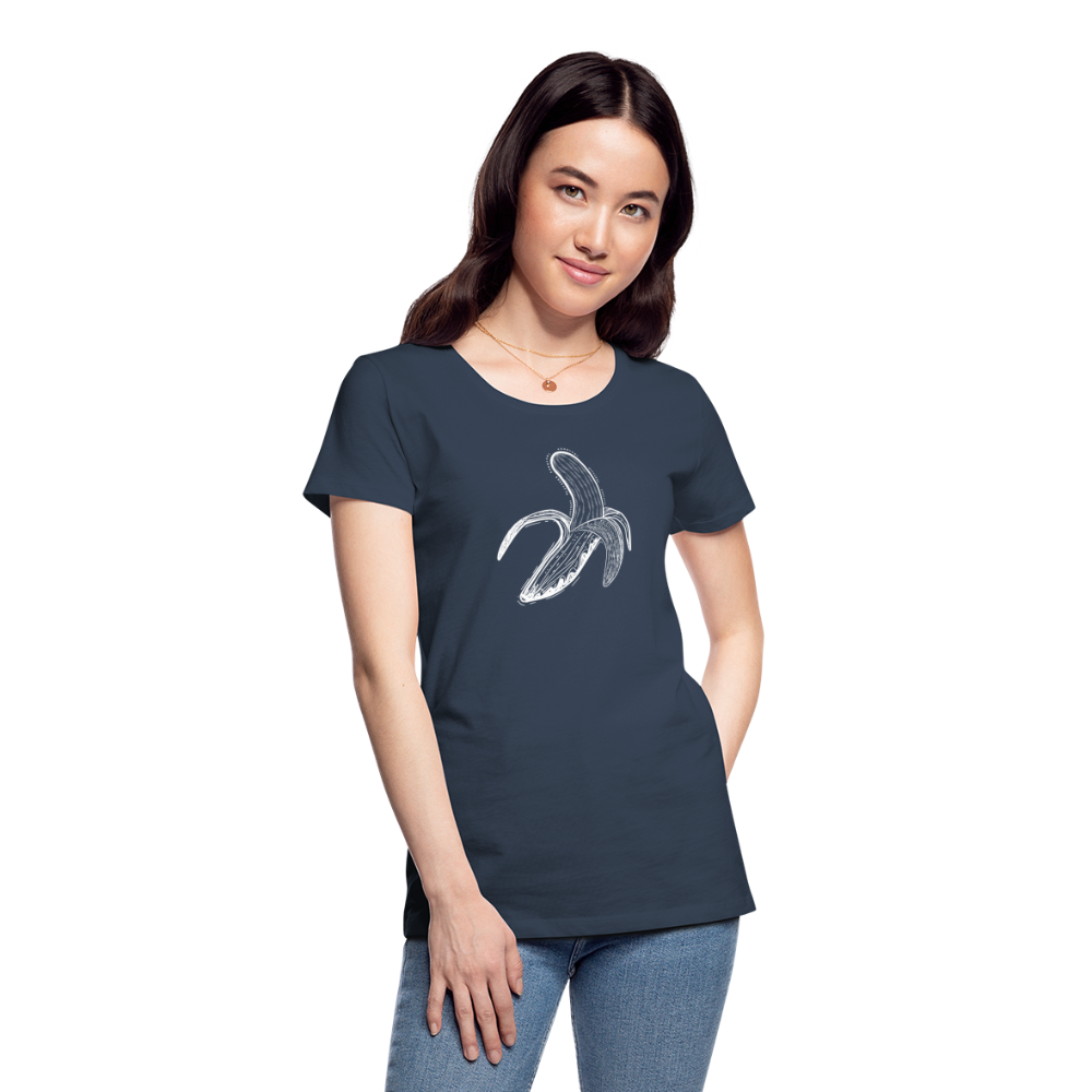 Frauen Premium Bio T-Shirt - "Weiße Banane" - Hinter dem Mond