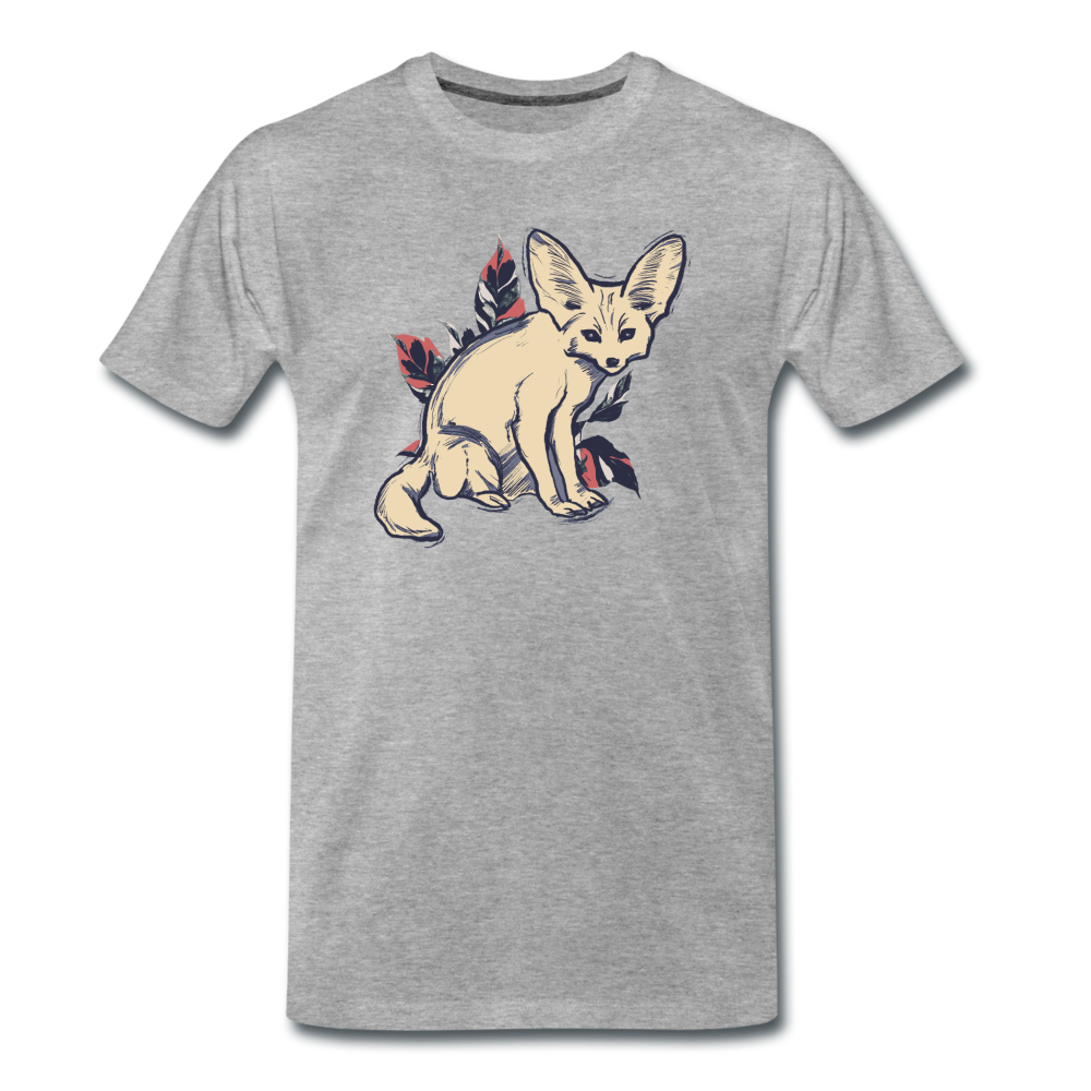 Männer Premium Bio T-Shirt - "Vintage Wüstenfuchs" - Hinter dem Mond