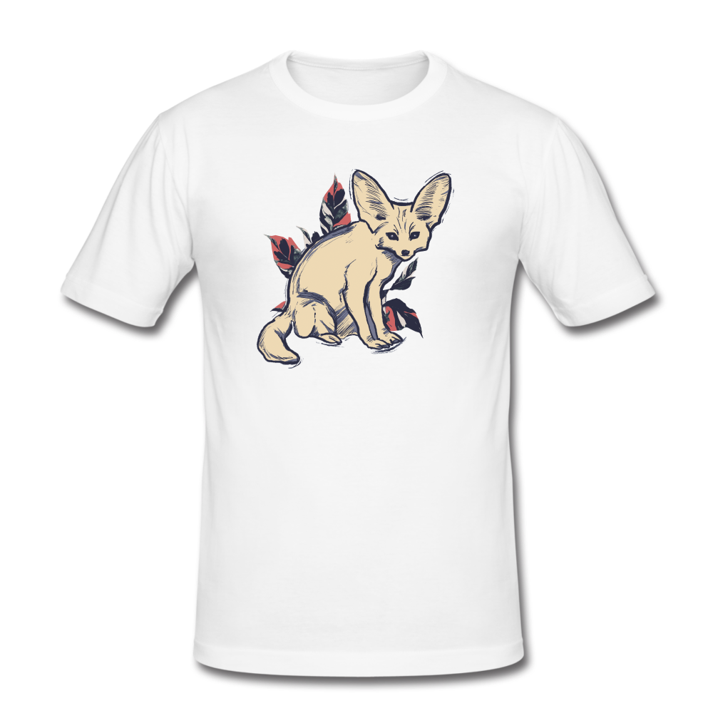 Männer Slim Fit T-Shirt - "Vintage Wüstenfuchs" - Hinter dem Mond