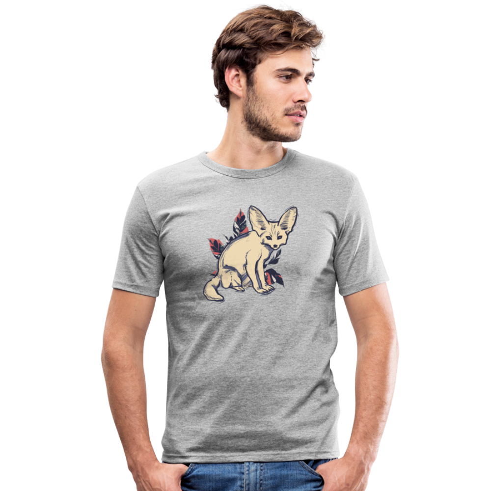 Männer Slim Fit T-Shirt - "Vintage Wüstenfuchs" - Hinter dem Mond