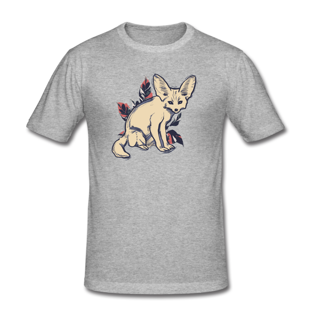 Männer Slim Fit T-Shirt - "Vintage Wüstenfuchs" - Hinter dem Mond