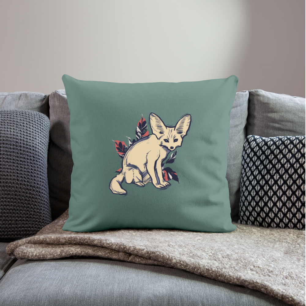 Sofakissenbezug 44 x 44 cm - "Vintage Wüstenfuchs" - Hinter dem Mond