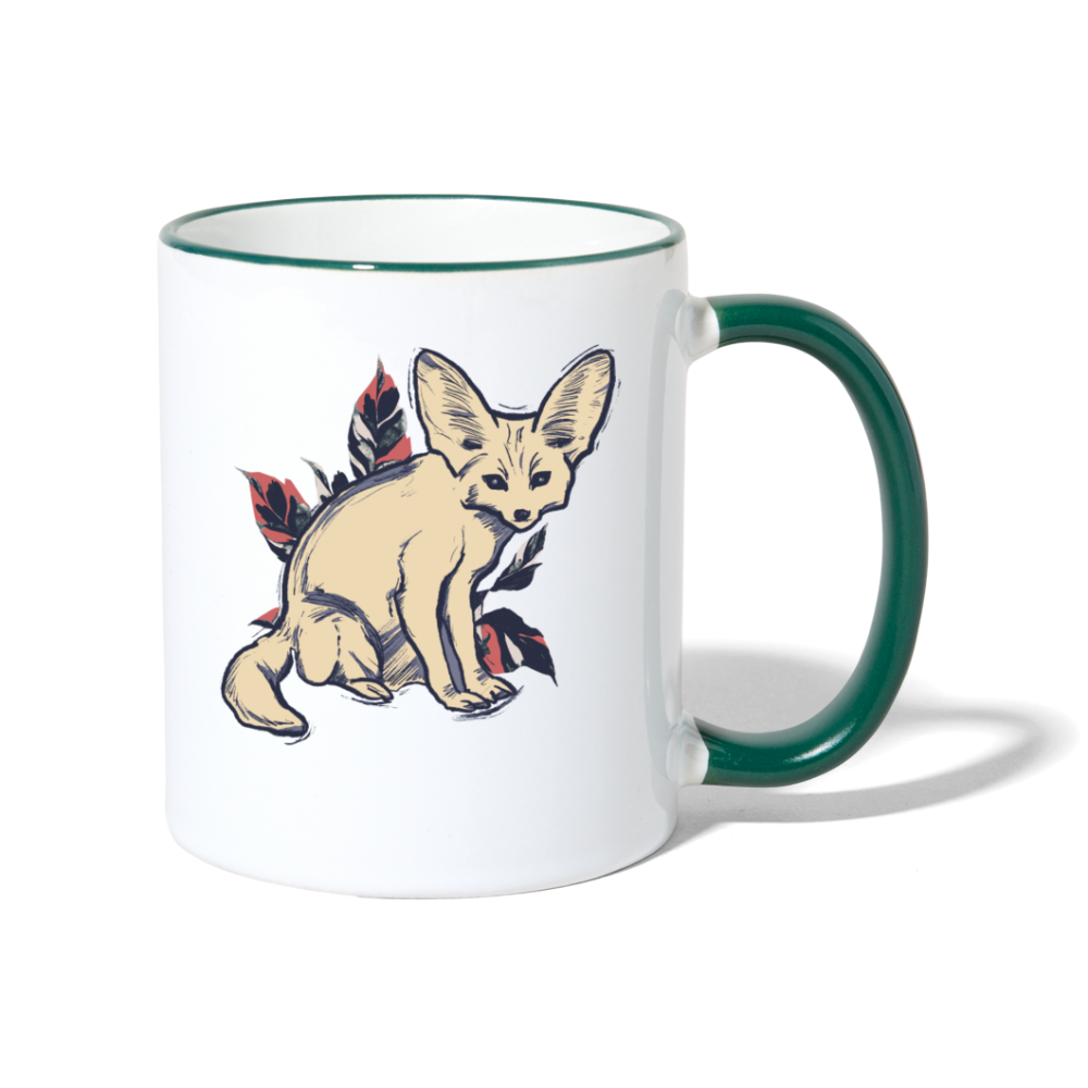 Tasse zweifarbig - "Vintage Wüstenfuchs" - Hinter dem Mond