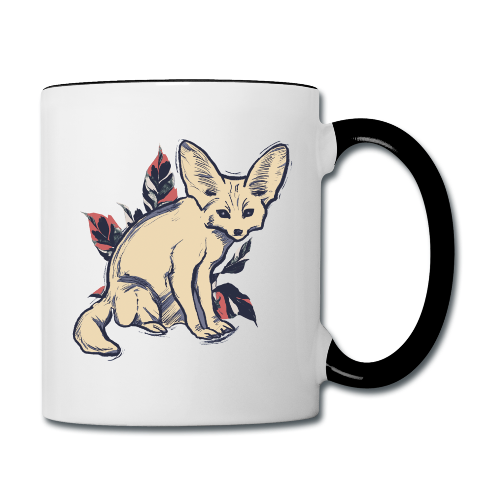 Tasse zweifarbig - "Vintage Wüstenfuchs" - Hinter dem Mond