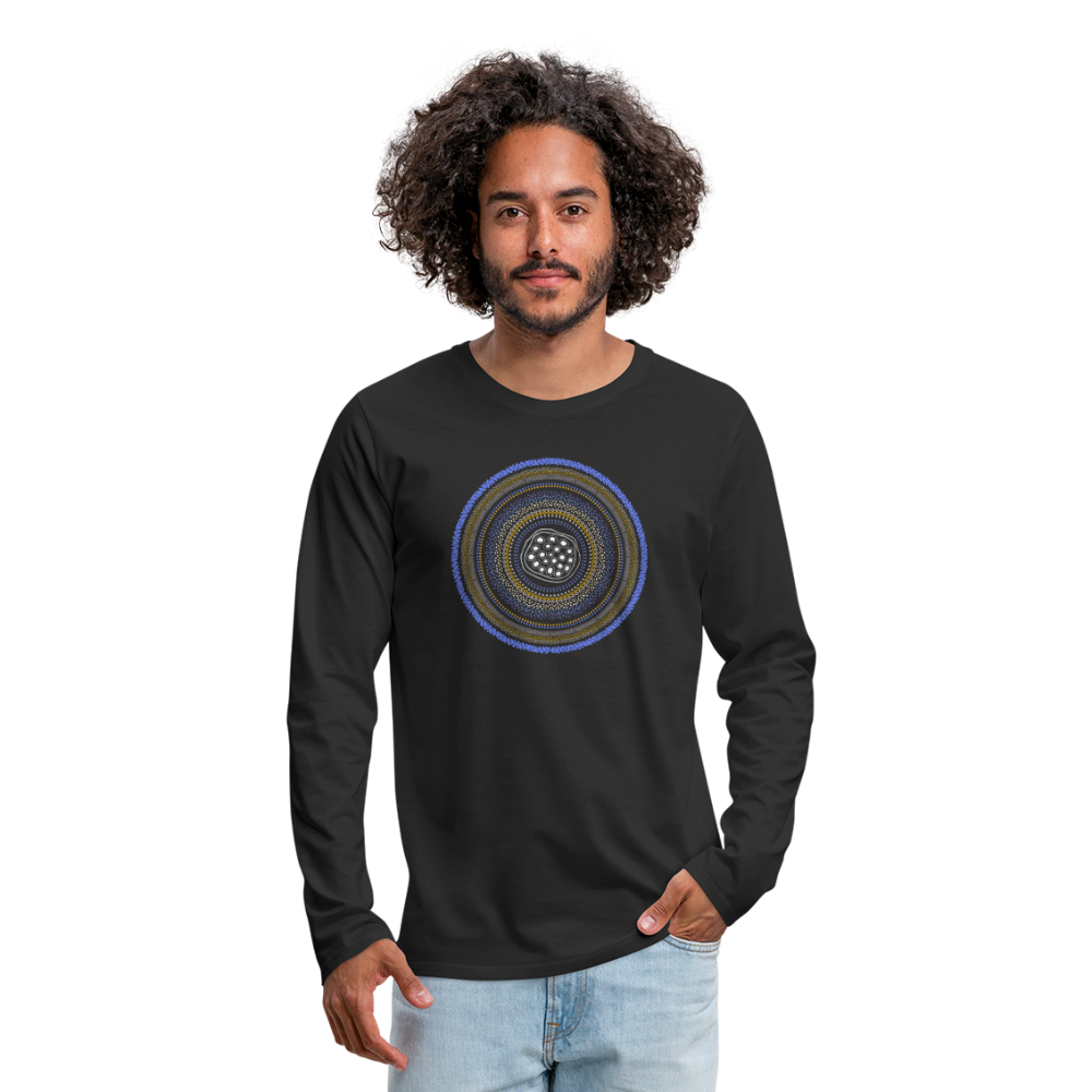 Männer Premium Langarmshirt - "Sealife Mandala" - Hinter dem Mond